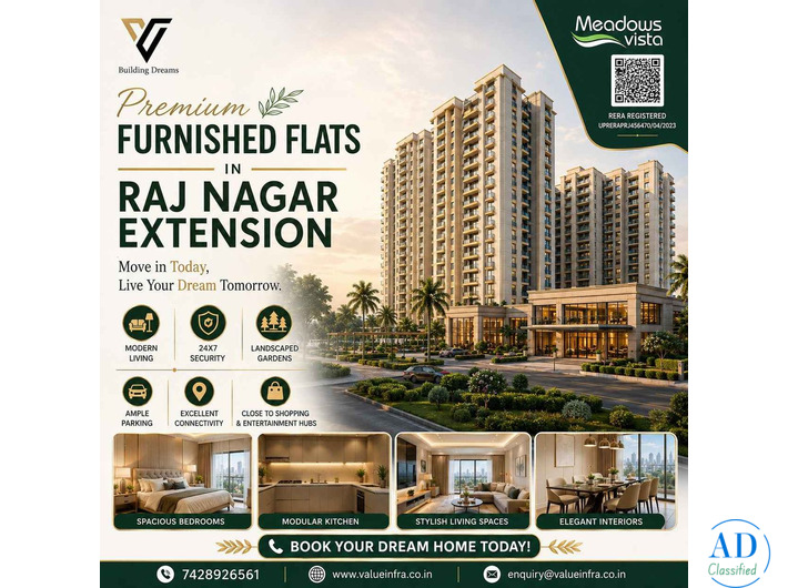 Furnished Flats in Raj Nagar Extension for Comfort