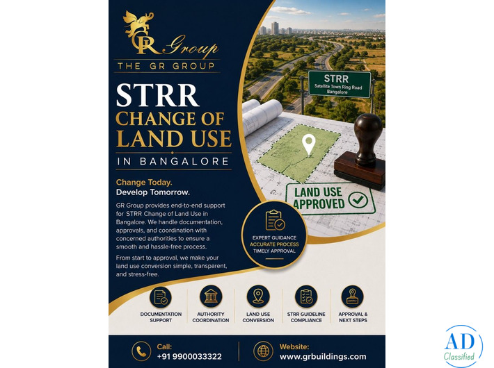 STRR change of land use in Bangalore
