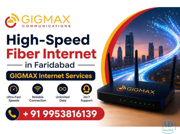 Fibernet in Faridabad & Fiber Broadband in Faridabad – GIGMAX