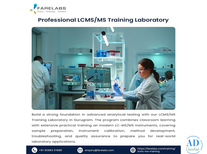 Hands-on LCMS/MS Training in Gurugram | Industry-Focused Learning