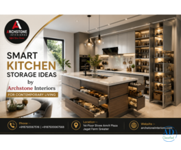 Smart Kitchen Storage Ideas by Archstone Interiors for Contemporary Living