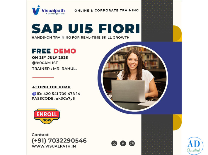 SAP UI5 Fiori Free Demo Class by Visualpath