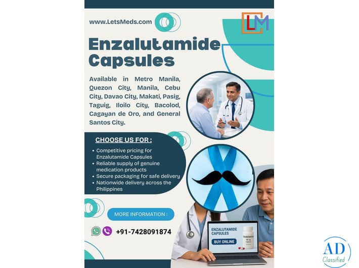 Where to buy Enzalutamide Capsules Online at Lower Cost in Manila