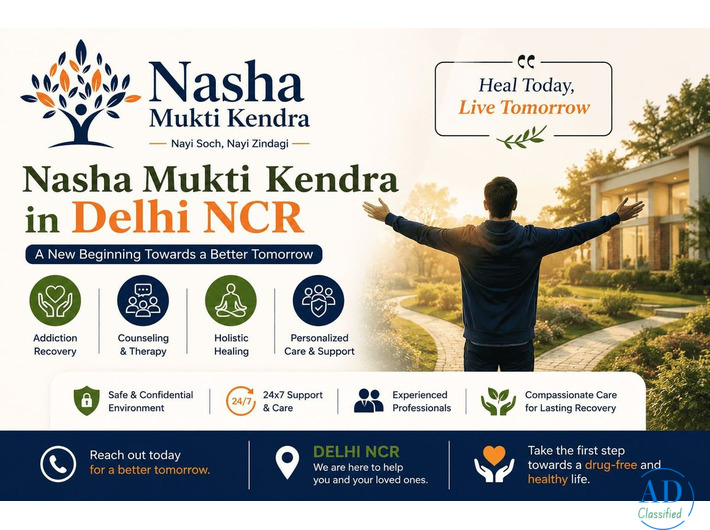 Nasha Mukti Kendra in Delhi NCR – Your Path to Addiction-Free Living