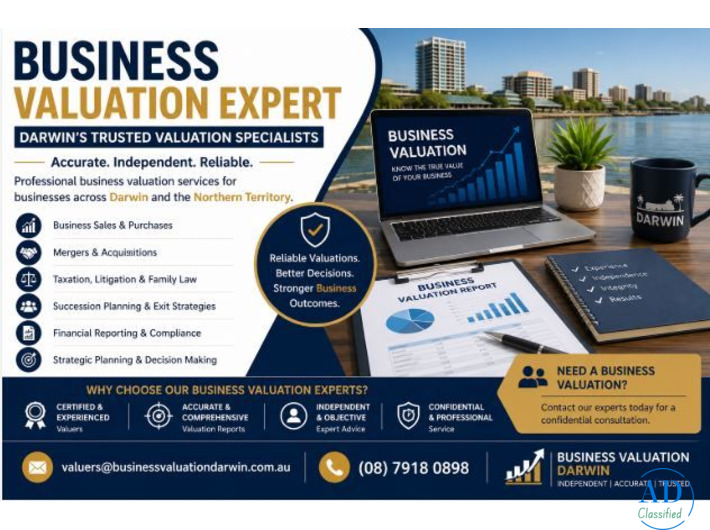 Business Valuation Expert Darwin | Independent Valuation Services
