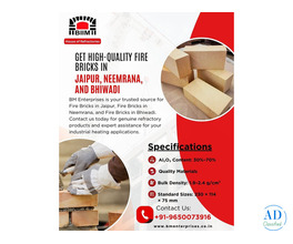 Get High-Quality Fire Bricks In Jaipur, Neemrana, and Bhiwadi