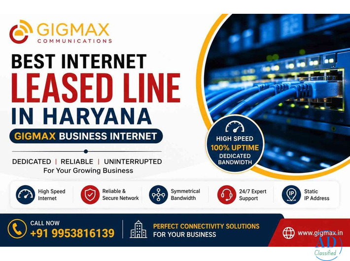 Best Internet Leased Line in Haryana | GIGMAX Business Internet