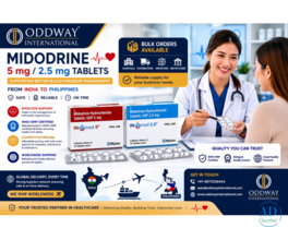 Midodrine 5 mg Price for Philippines for Bulk Pharmaceutical Supply