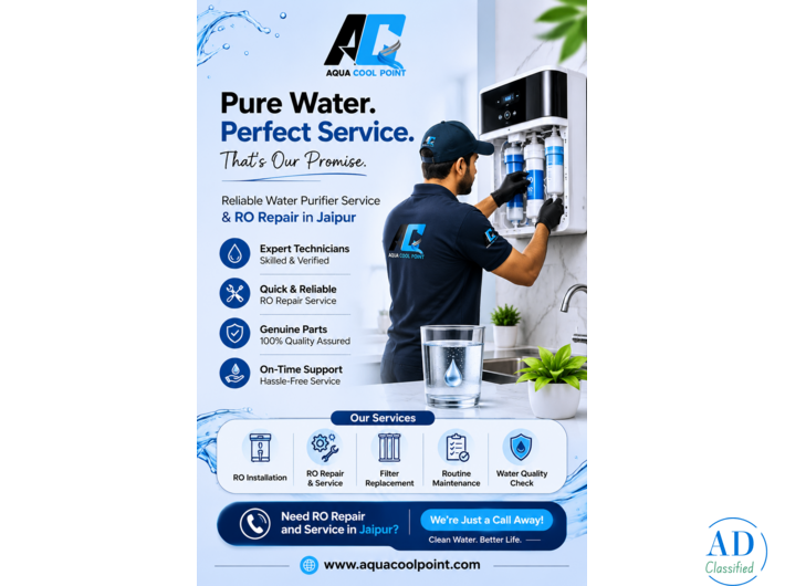 Expert RO Repair & Water Purifier Service in Jaipur | Aqua Cool Point