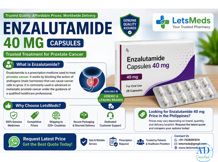 Generic Enzalutamide Price and Availability in the Philippines