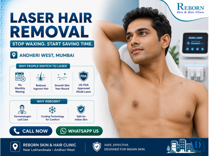 Laser Hair Removal in Andheri: Same Regrowth Every Month? Not Anymore.