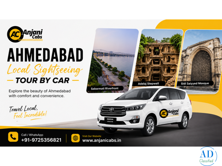 Ahmedabad Local Sightseeing Tour By Car - Anjani Cabs