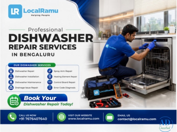 Stop Washing Dishes By Hand Get Your Dishwasher Repair done in Bangalore Today with LocalRamu