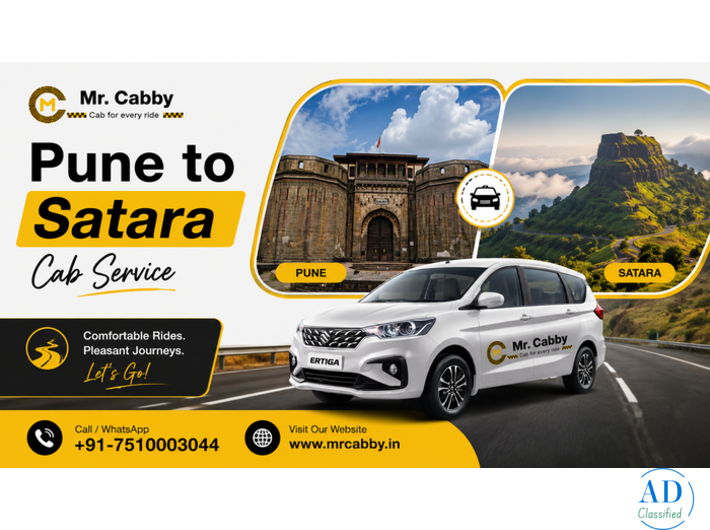Book Online Pune to Satara Cab Service at Mr. Cabby