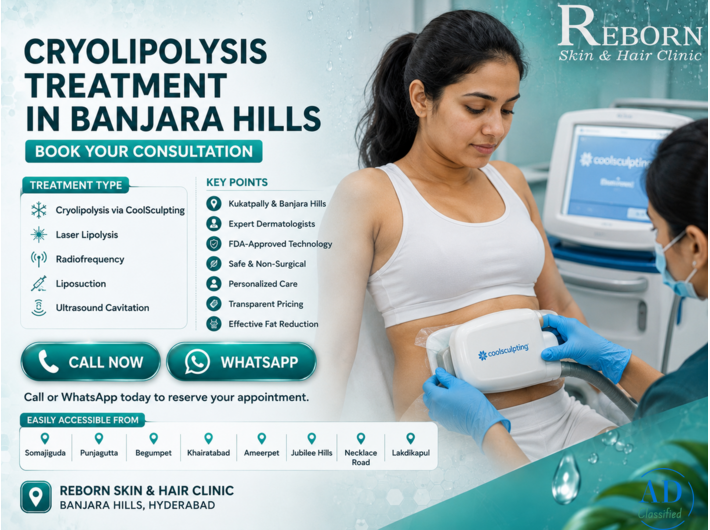 Cryolipolysis Treatment in Banjara Hills, Hyderabad