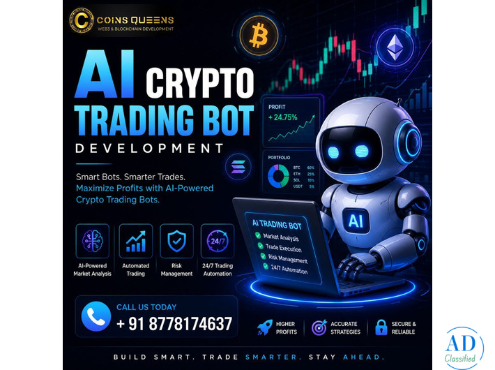 AI Crypto Trading Bot Development – Starting at Affordable Prices