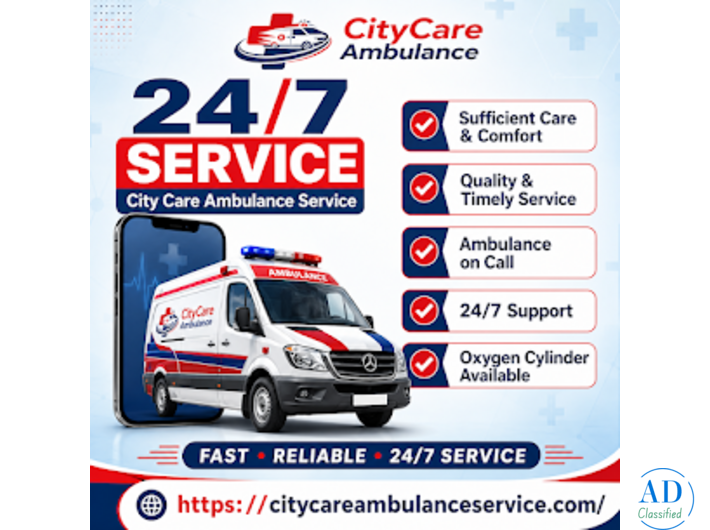 24/7 Advanced ICU ambulance service in Lucknow