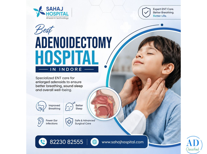 Best Adenoidectomy Hospital in Indore - Sahaj Hospital