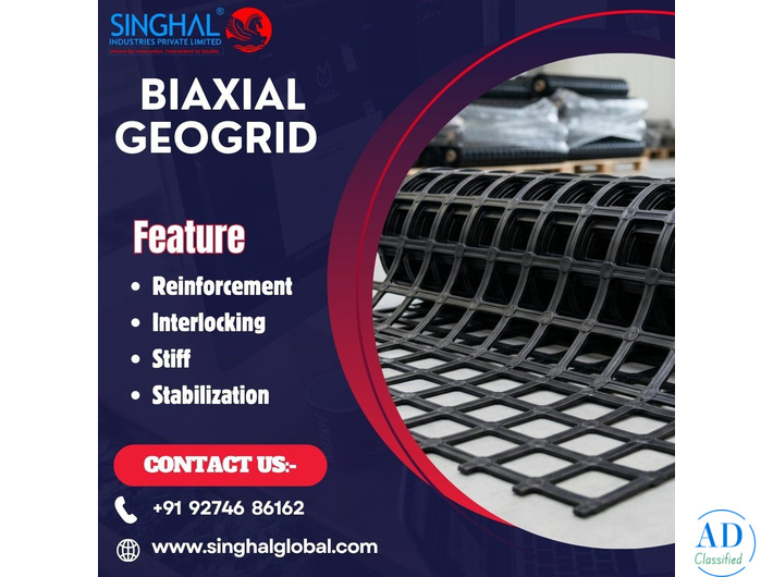 Biaxial Geogrid  India | Singhal Industries
