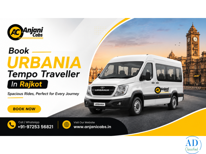 Urbania Tempo Traveller in Rajkot - Anjani Cabs