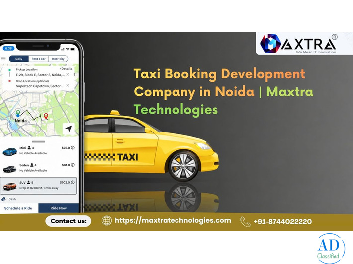 Custom Taxi Booking App Development Services for Startups | Maxtra
