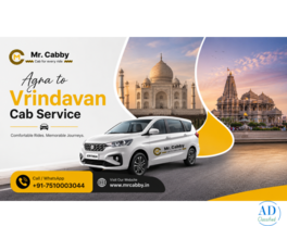 Hire Online Agra to Vrindavan Cab Service at Mr. Cabby