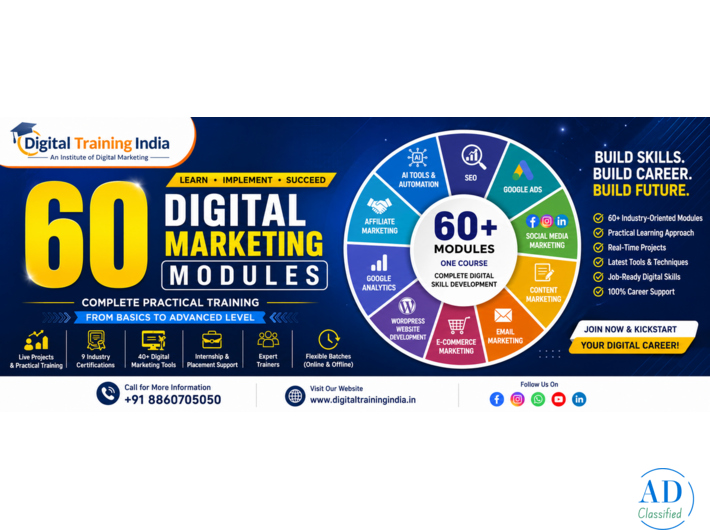 60 Digital Marketing Course Modules and Build a Future-Ready Career