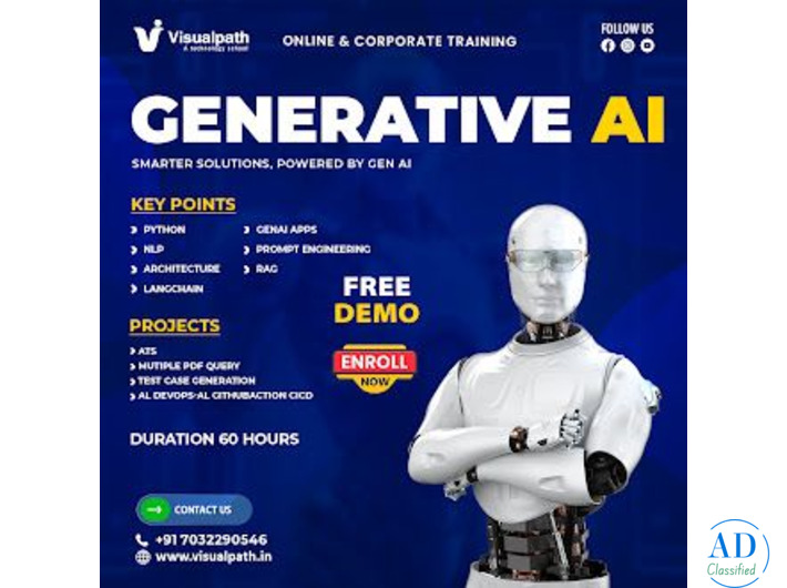 Generative AI Training Institute Hyderabad with Live Classes