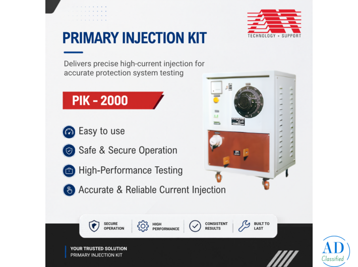 Primary Injection Kit – High Current Testing for Substations & Switchgear