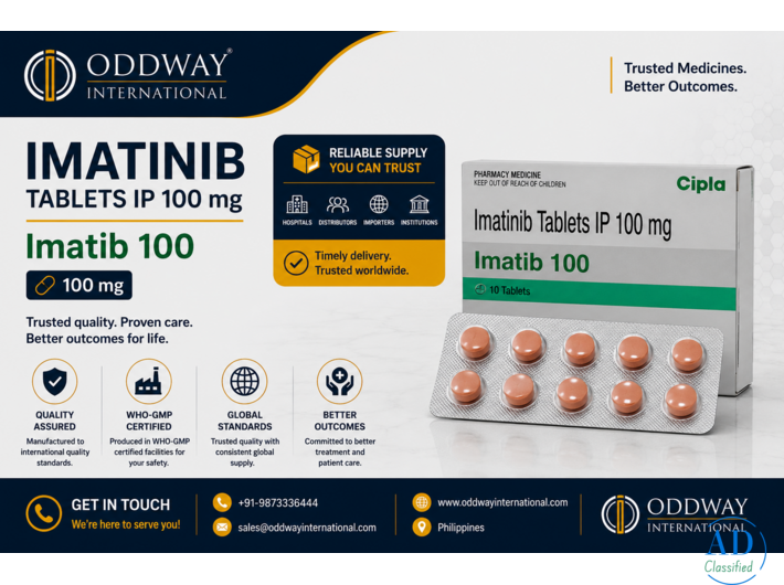 Find imatinib 100 mg price Philippines: Source from India - Oddway