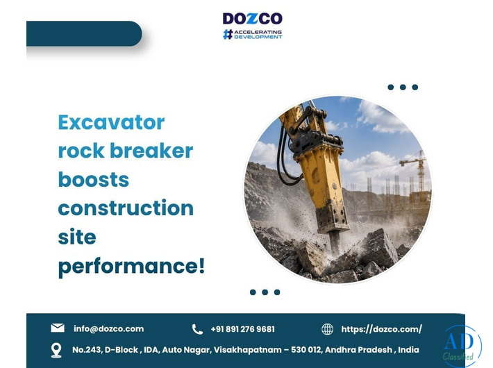 Excavator Rock Breakers Built to Handle the Toughest Construction Jobs