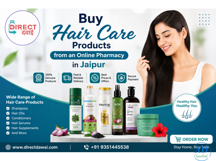 Buy Hair Care Products from an Online Pharmacy in Jaipur