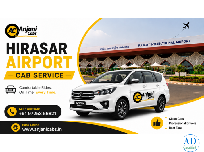 Anjani Cabs - Hirasar Airport Taxi Service