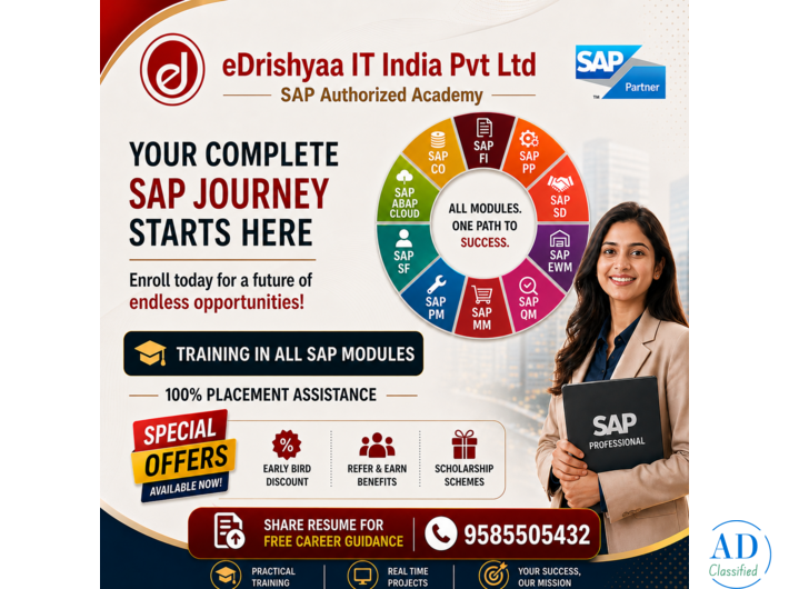 🎓 Start Your Career with SAP – Free Guidance Available !!!