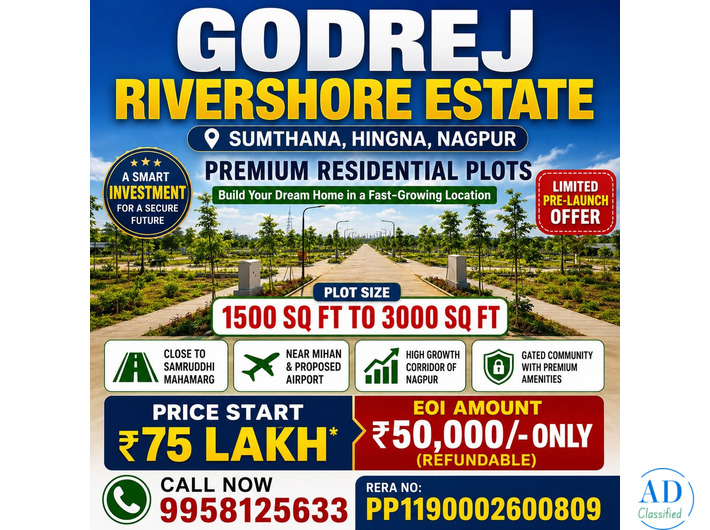 Godrej Rivershore Estate Plots: Build Your Dream Villa
