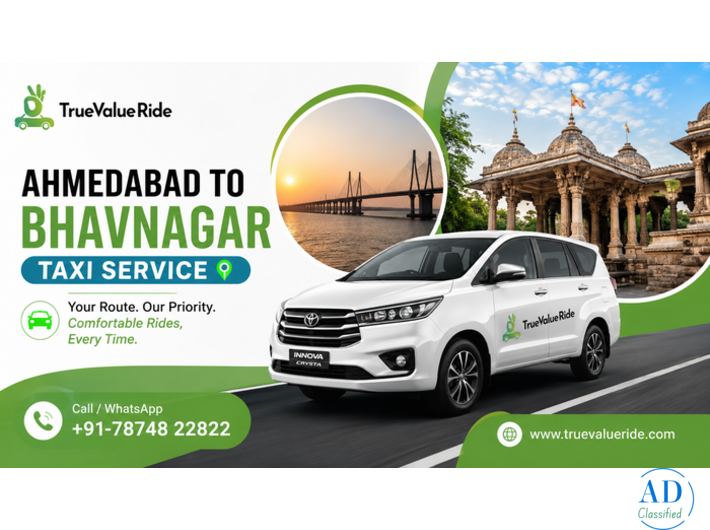 Book Ahmedabad to Bhavnagar Cab with True Value Ride