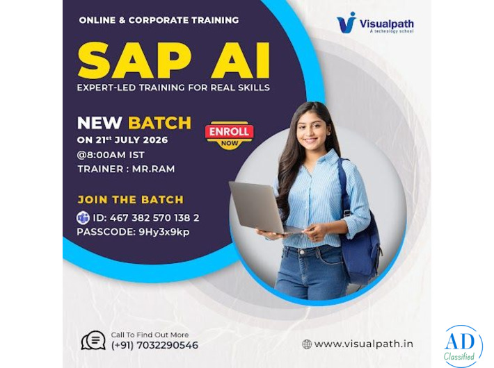 Join the SAP AI Online Training New Batch on July 21st
