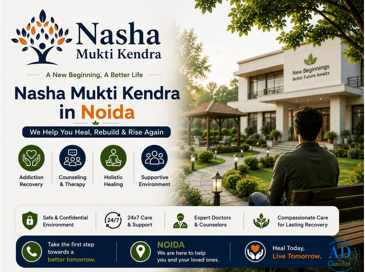 Nasha Mukti Kendra in Noida for Safe & Lasting Recovery Support