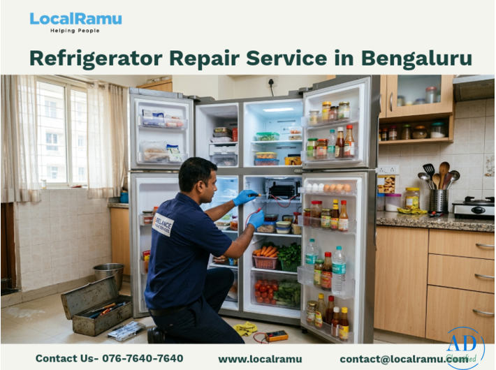 Bengaluru's trusted refrigerator repair service with same day fix guaranteed with LocalRamu