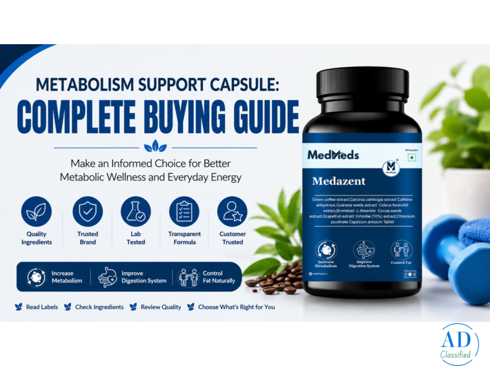 Medazent Metabolism Booster Supplement for Daily Wellness