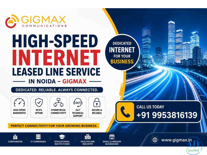 Reliable Internet Leased Line Service Provider in Noida – GIGMAX
