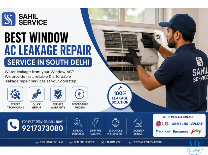 Best Window AC Leakage Repair Service in South Delhi | Window AC Water Leakage Repair