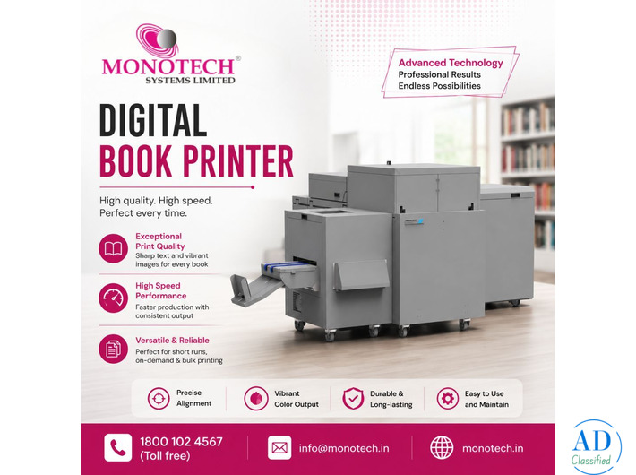 Efficient Digital Book Printer | Monotech