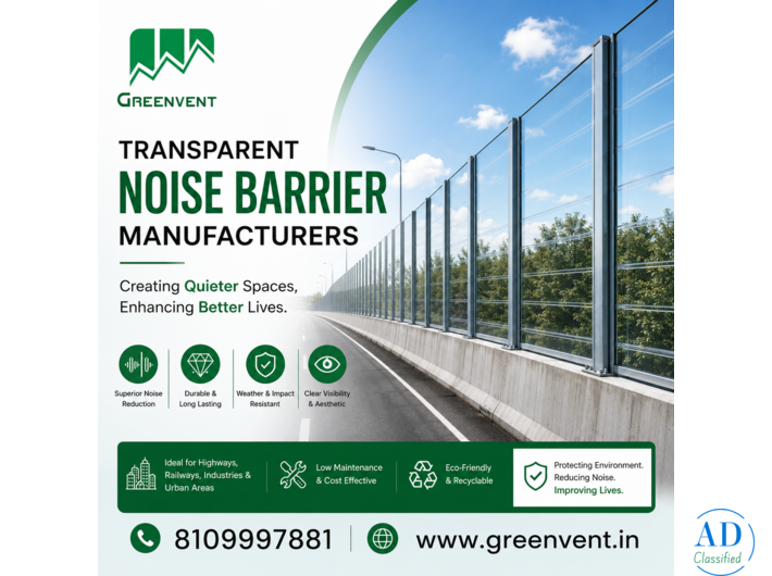 Transparent Noise Barrier Manufacturers in India