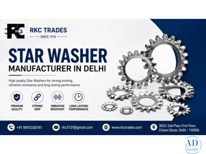 Star Washer Manufacturer in Delhi