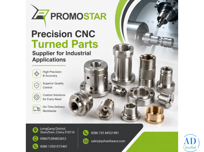 Precision CNC Turned Parts Supplier for Industrial Applications