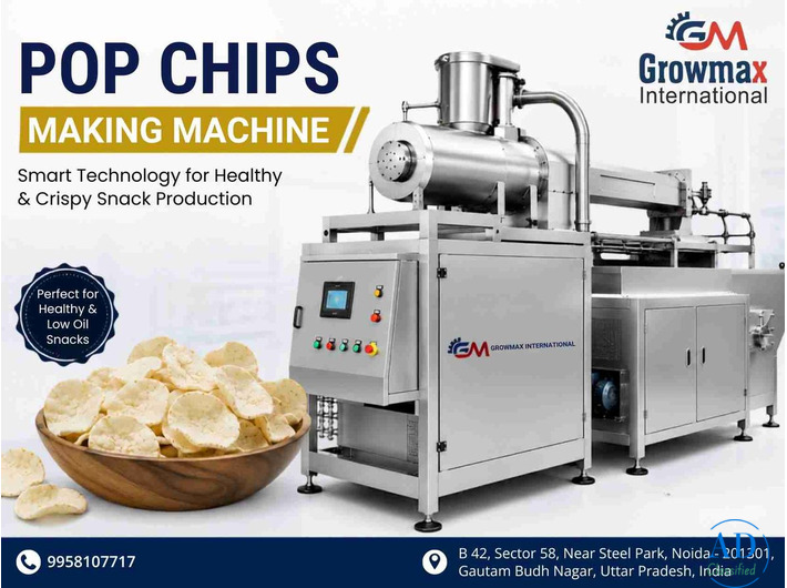 Advanced Pop Chips Making Machine Manufacturer in India