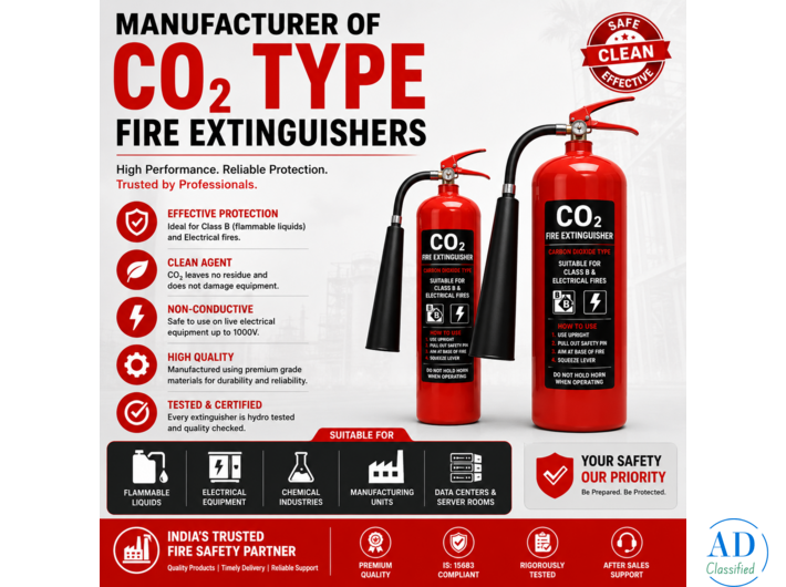 Manufacturer of CO2 Type Fire Extinguishers