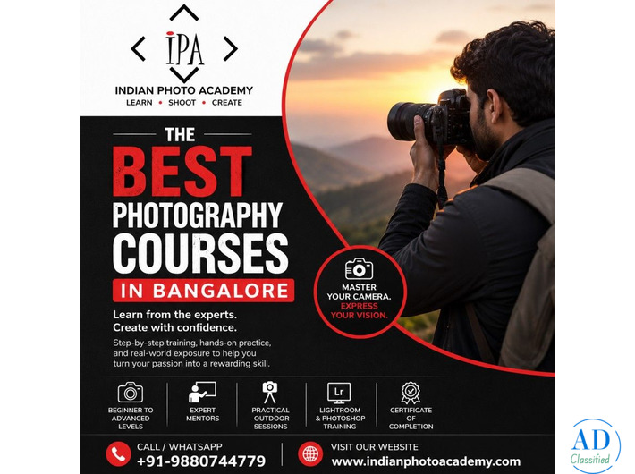 best photography course in Bangalore