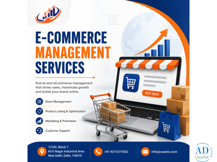 Professional Ecommerce Management Services by Caasto for Business Growth